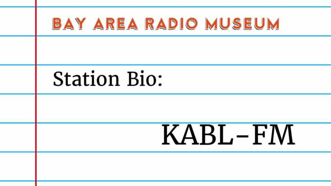 Station Bio KABL-FM image