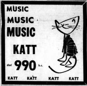 KATT ad The Walnut Kernel August 1957