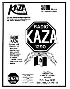 KAZA handout circa 1982