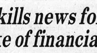 Oakland Tribune headline April 6 1985, day after end of KFYI all-news format