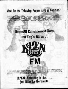 KPEN November 1977 advertisement Palo Alto Times