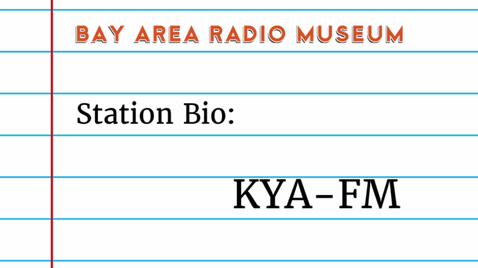 Station Bio KYA-FM image