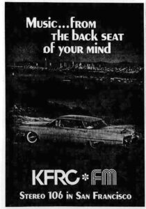 KFRC-FM ad San Francisco Chronicle September 1973