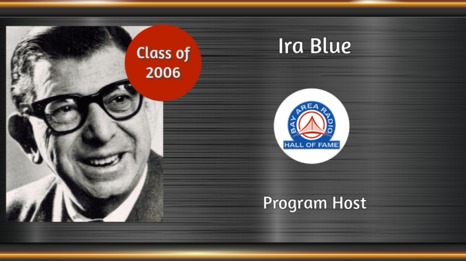 BARHOF Inductee Ira Blue 2006
