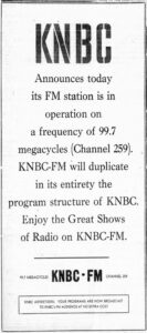 San Francisco Examiner KNBC-FM ad May 1948