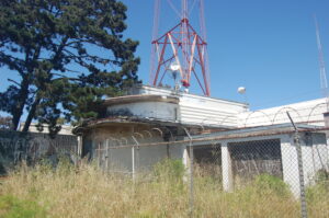 KSFO transmitter building and tower April 2026