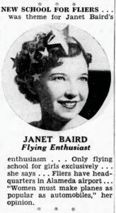 Janet Baird licensed pilot starts flying school