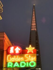 Golden Star Radio neon sign June 2026