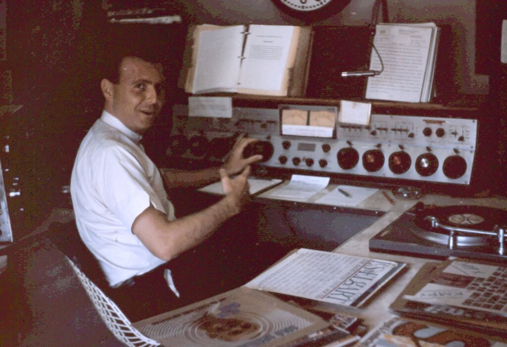 KMPX studios at Villa Roma, circa 1962
