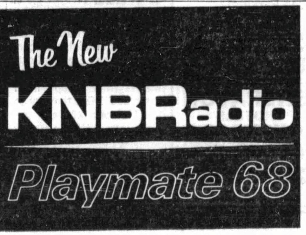 KNBR "Playmate 68" ad 1965
