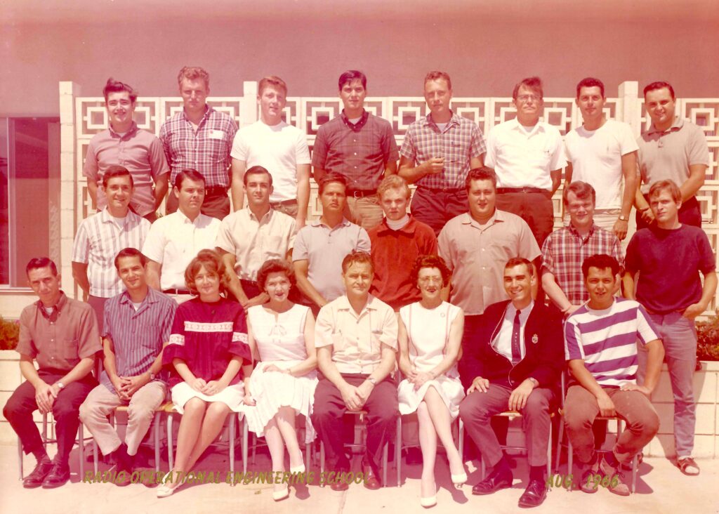 Class photo William B. Ogden Radio Operational Engineering School Class of September 1966