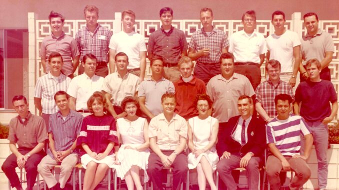 Class photo William B. Ogden Radio Operational Engineering School Class of September 1966